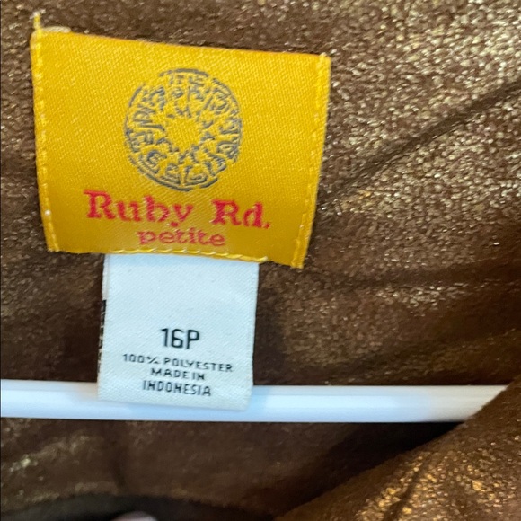 Ruby Rd. Copper Leather Jacket - Picture 6 of 7